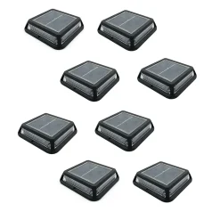 8 Balise solaires carrées QUADRY 12cm 60LM