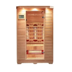 - Cabine infrarouge avec radiateur à spectre complet REDSUN M - 120 x 105 cm pour 2 personnes