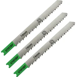 3 lames de scie sauteuse U droite propre Bois dur L. 100 mm