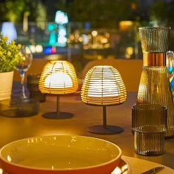 4 Lampes de table sans fil TWINS BOHEME H16cm