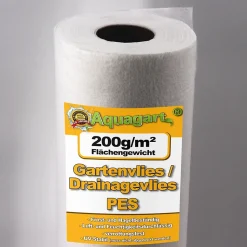 332,5 m² géotextile non-tissé, film de paillage, voile de drainage 200 g, 1,9 m Aquagart