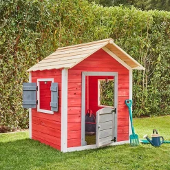 - Maison de jeu LE PETIT CHÂTEAU - 106 x 111 cm rouge