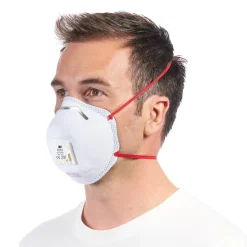 2 masques anti-poussière avec valve FFP3 3M