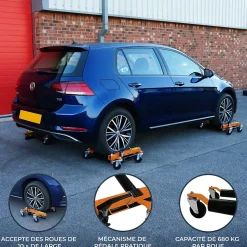 2 Patins Hydrauliques de Positionnement
