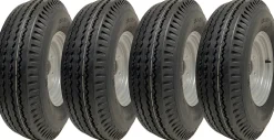 5.00-10 roue de remorque, 4ply, high speed, road legal, 355kgs, 500x10 72N set of 4