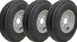 4.80/4.00-8 Roues de remorque 6ply High Speed Road Legal 345kgs 4" PCD (Set of 3)