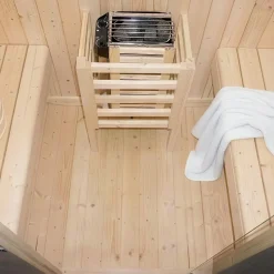 - Sauna extérieur à tonneau LAHTI M - 195 x 120 cm pour 2 personnes
