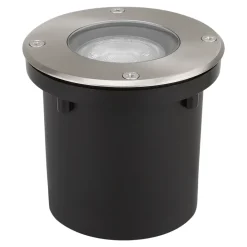 3 spots d'extérieur encastrables Wonsey argent GU10 25W IP65/IP67 Goodhome