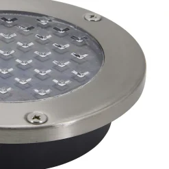 2 spots encastrable solaire Glend IP65 GoodHome lumière blanche