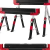 2 Tréteaux Chevalet de Sciage Portable en Acier Réglage en Hauteur Surface Antidérapante Charge de 1180 kg