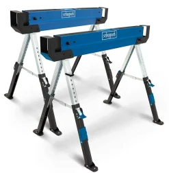 2 tréteaux Sheppach MWB600 82cm pieds antidérapants
