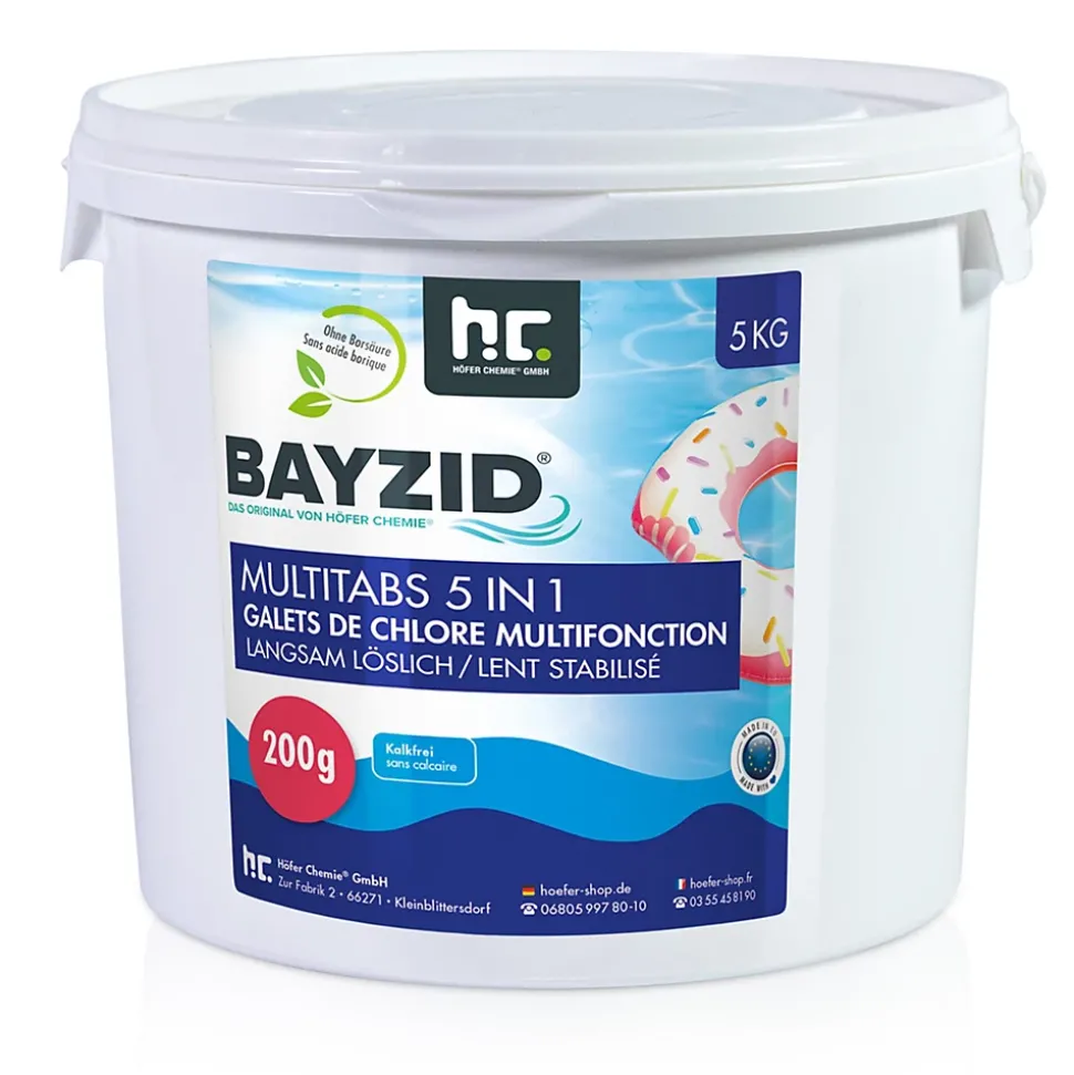 4 x 5 Kg Galets De Chlore Multifonction 5 En 1 Bayzid De 200g En Sceaux