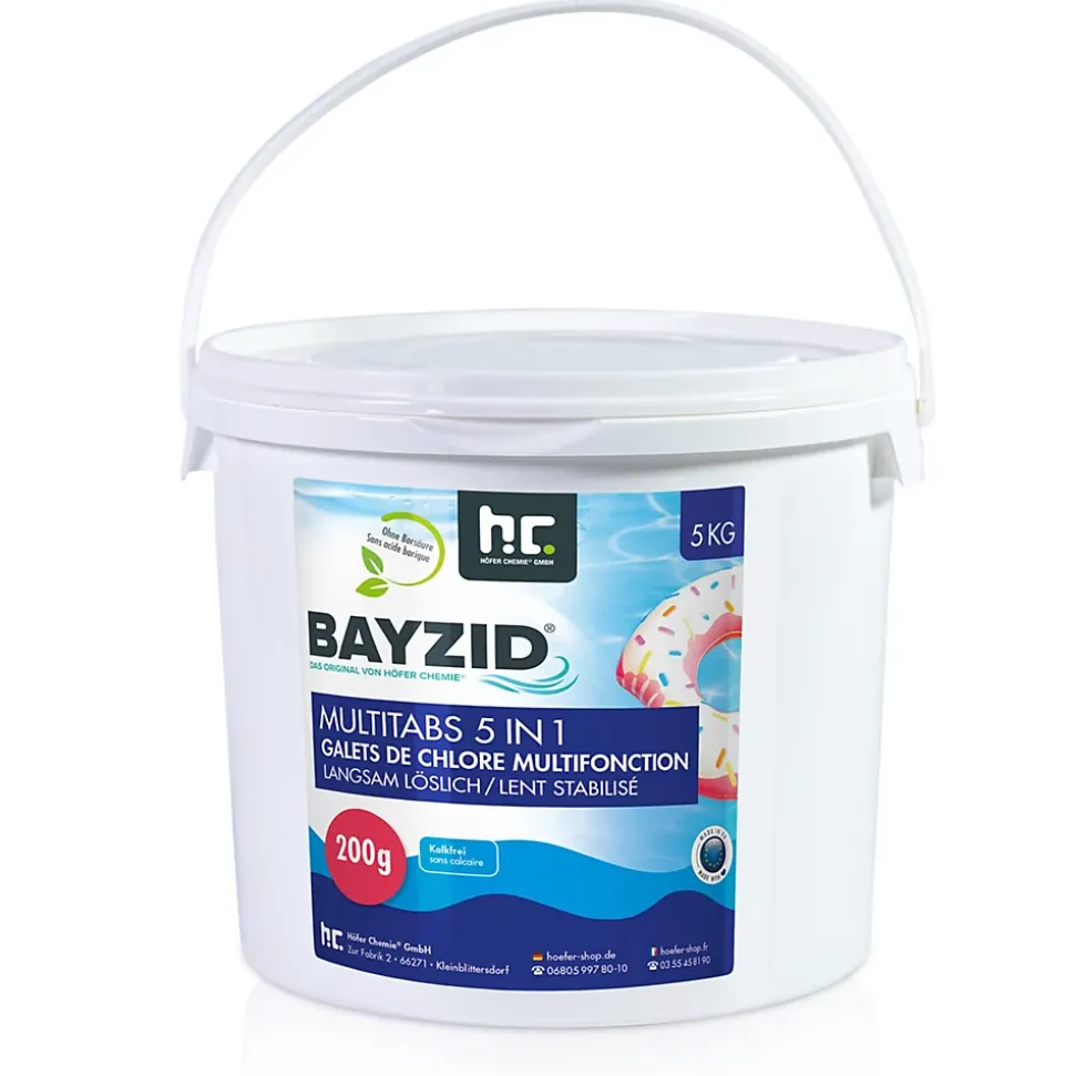 4 x 5 Kg Galets De Chlore Multifonction 5 En 1 Bayzid De 200g En Sceaux