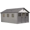 Abri de jardin / Garage résine Lifetime 60237 double pentes 21,44m²