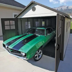 Abri de jardin / Garage résine Lifetime 60237 double pentes 21,44m²