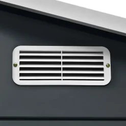 Abri de jardin Blooma Basic en métal coloris gris ép.0,3 mm surface extérieure 6,65 m²