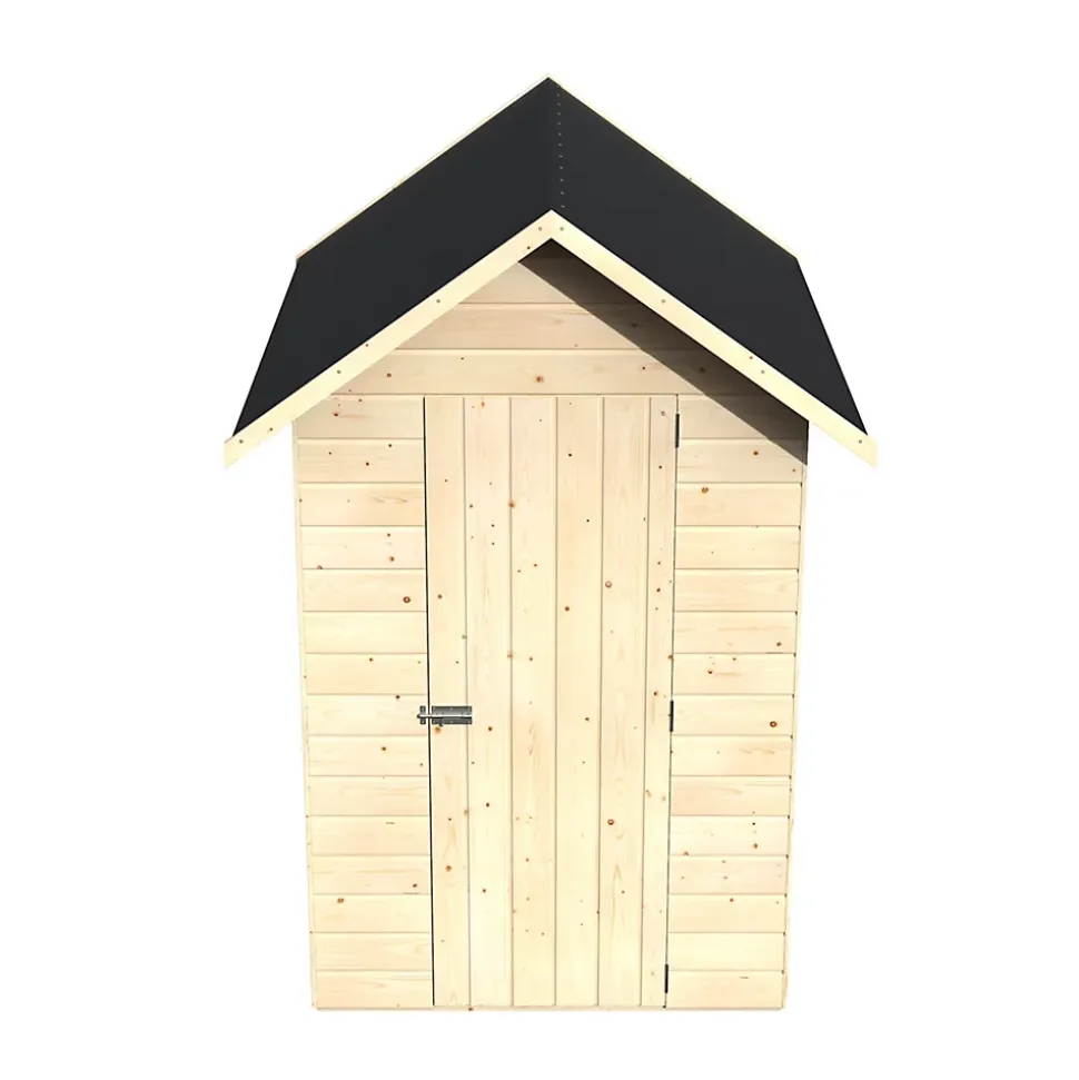 Abri de jardin Blooma Selwyn en bois coloris naturel ép.12 mm surface extérieure 2,75 m²