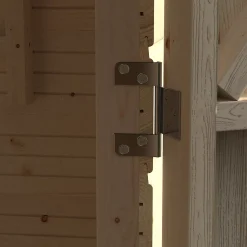Abri de jardin Blooma Selwyn en bois coloris naturel ép.12 mm surface extérieure 2,75 m²