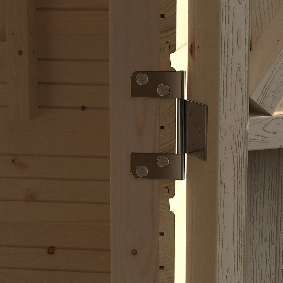 Abri de jardin Blooma Selwyn en bois coloris naturel ép.12 mm surface extérieure 2,75 m²