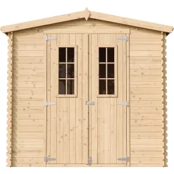 Abri de jardin en bois AVEC SOL TRAITÉ - I236xL226xH218 cm/ 4.33 - M369C+M369G - Timbela