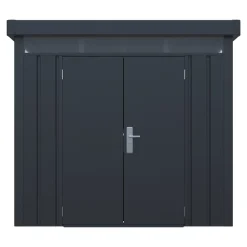 Abri de jardin en métal Curly Klikstrom coloris gris ép.0,4 mm surface extérieure totale 4,61 m²