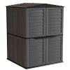 Abri de Jardin Extérieur Anthracite - Coffre de Jardin Polypropylène 151x146x200 - Rangement Outils, Vélos ARTPLAST