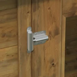 Abri de jardin Klikstrom Belaïa bois traité autoclave marron ép.28 mm toiture monopente surface totale 6.72m²