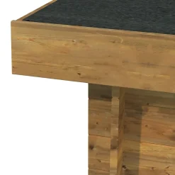 Abri de jardin Klikstrom Belaïa bois traité autoclave marron ép.28 mm toiture monopente surface totale 6.72m²