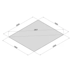Abri de jardin Klikstrom Mokau bois coloris naturel toiture monopente ép.19 mm surface totale 6m²