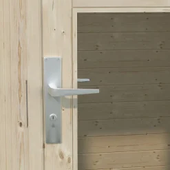 Abri de jardin Klikstrom Mokau bois coloris naturel toiture monopente ép.19 mm surface totale 6m²