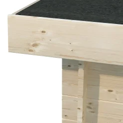 Abri de jardin Klikstrom Mokau bois coloris naturel toiture monopente ép.19 mm surface totale 6m²