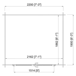 Abri de jardin Klikstrom Mokau bois coloris naturel toiture monopente ép.19 mm surface totale 6m²