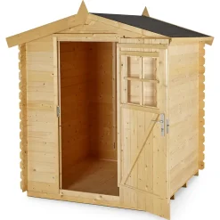 Abri de jardin Klikstrom Mokau bois coloris naturel ép.19 mm surface totale 3,46m²