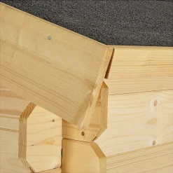 Abri de jardin Klikstrom Mokau bois coloris naturel ép.19 mm surface totale 3,46m²