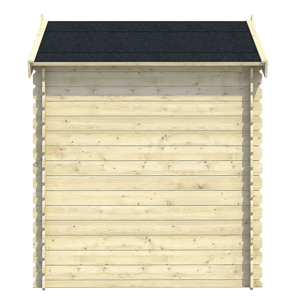 Abri de jardin Klikstrom Mokau bois coloris naturel ép.19 mm surface totale 3,46m²