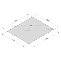 Abri de jardin Klikstrom Mokau bois traité autoclave marron ép.19 mm toiture monopente surface totale 6m²