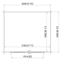 Abri de jardin Klikstrom Mokau bois traité autoclave marron ép.19 mm toiture monopente surface totale 6m²