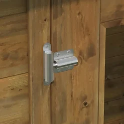 Abri de jardin Klikstrom Belaïa bois traité autoclave marron surface ép.28 mm totale 9.3m²