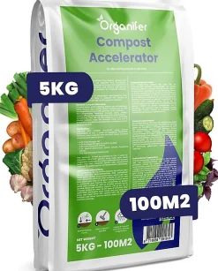 Accélérateur De Compost - 5 Kg Pour 25 À 100 M2 / 5 M3 - Pour Un Compost De Meilleure Qualité En Moins De Temps - Organifer