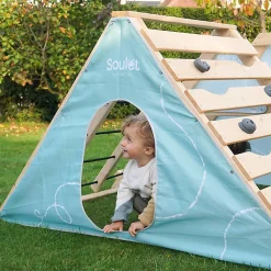 Aire de jeux avec toboggan Hercule pour enfants Soulet