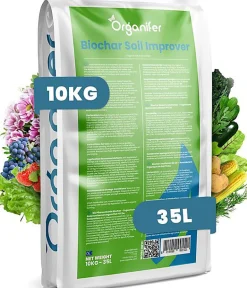 Amendement Du Sol Biochar - 10 Kg - 35 L - Amendement Organique Du Sol - Organifer