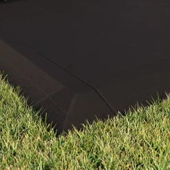 Angle de terrasse composite aspect pierre anthracite Angara Klikstrom 20 x 20 cm