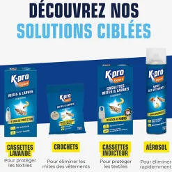 Anti-mites Kapo mites et larves pour les penderies jusqu'a 3 m³