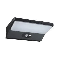 Applique d'extérieur LED Ronea Détecteur de mouvement crépusculaire (IR) IP44 180x150mm 3000K 7,4W 400lm 230V Gris foncé Aluminium