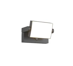 Applique Extérieure LED 10W, 1000Lm, 3000K, Anthracite, Détecteur de Mouvement - Trio - Kansas