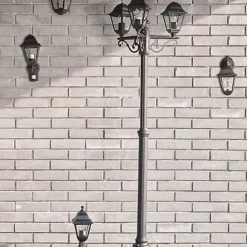 Applique murale à détection Varennes E27 60W IP44 GoodHome noir