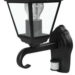 Applique murale à détection Varennes E27 60W IP44 GoodHome noir