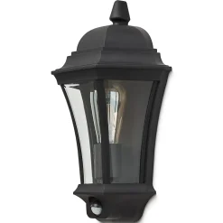 Applique murale à détection Richelieu E27 60W IP44 GoodHome noir