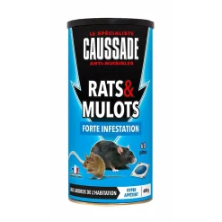 Appâts anti-nuisibles rats et mulots 600g