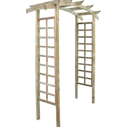ARCHE DE JARDIN EN BOIS TOIT ARQUEE